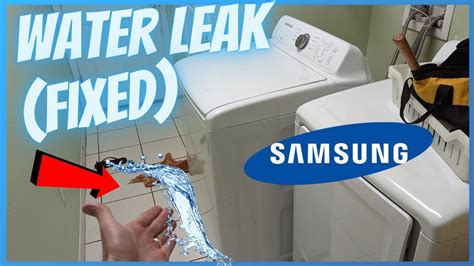 samsung washer leaking from bottom|Solved: why is your samsung washing machine dripping from the。